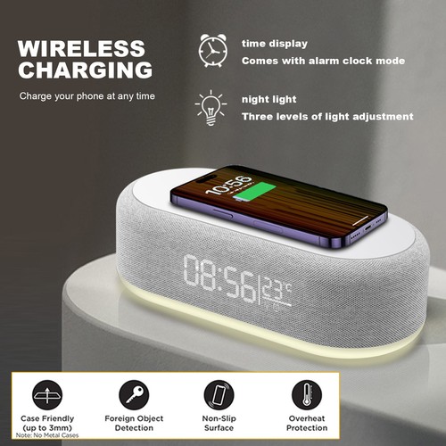 Wireless charger with alarm - charger,