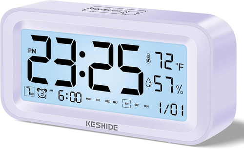 Digital alarm clock - with, night